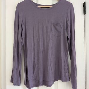 Women's Purple Long Sleeve Top